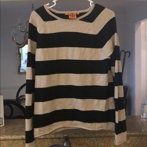 Tory Burch striped long sleeve sweater